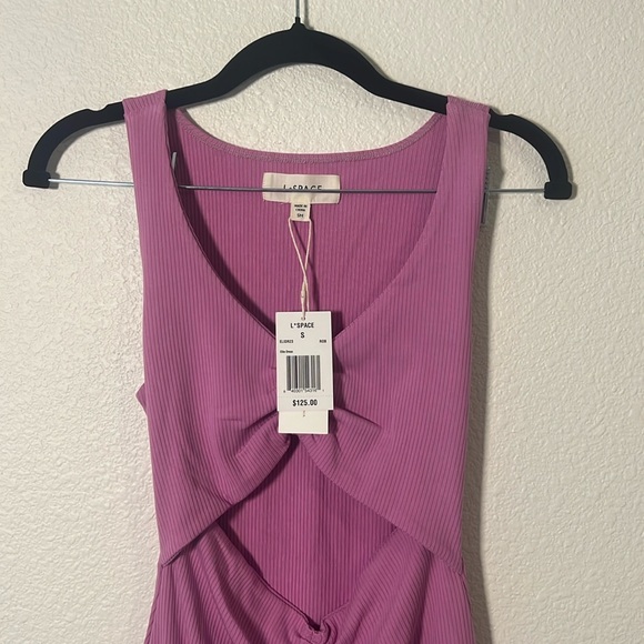 L*space Ellie Dress in Pink Rob Mini Dress With Cutout New with tags Size Small - Picture 3 of 5
